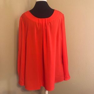❤️ Creation L orange red blouse ❤️